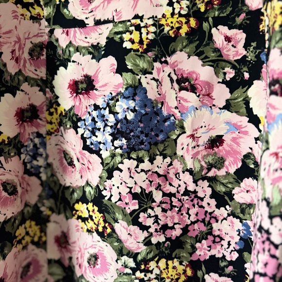 Rebecca Taylor Lavinia Floral-print Hydrangea Ruffle Dress In Black Cameo Pink - Picture 5 of 16